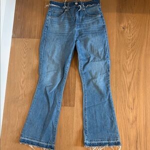 Veronica Beard Light Blue Flare Jeans